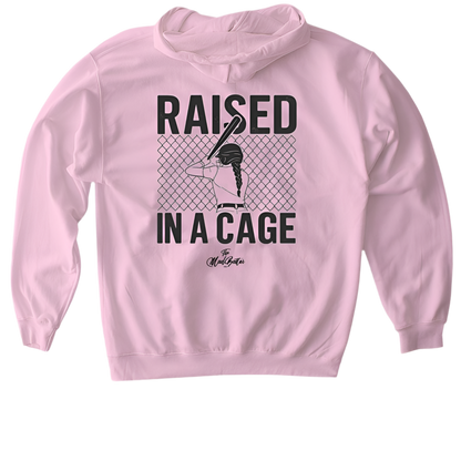 Raised In A Cage Softball Hoodie (Youth)