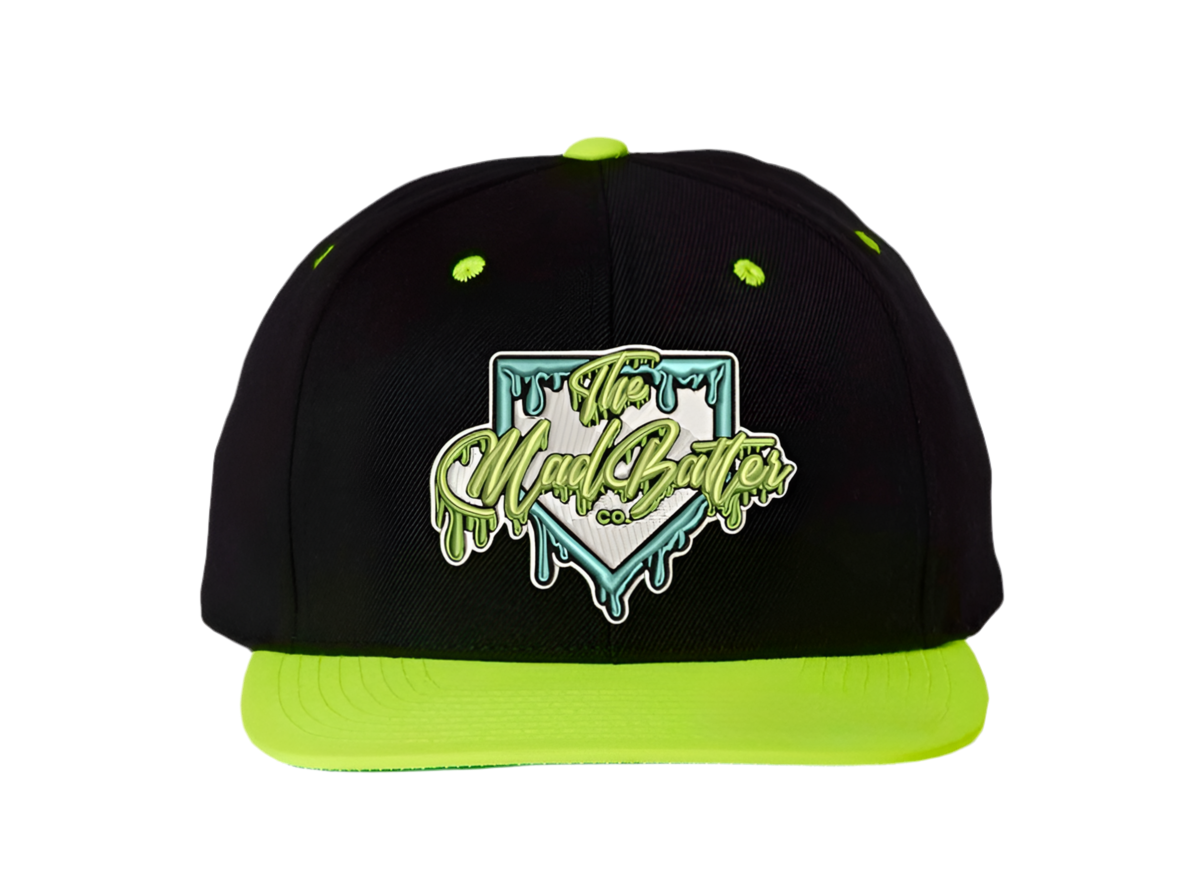 Batter-Up Drip Hat (Neon Green)