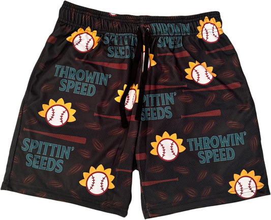 Spittin’ Seeds And Throwin’ Speed Shorts (Youth Sizes)
