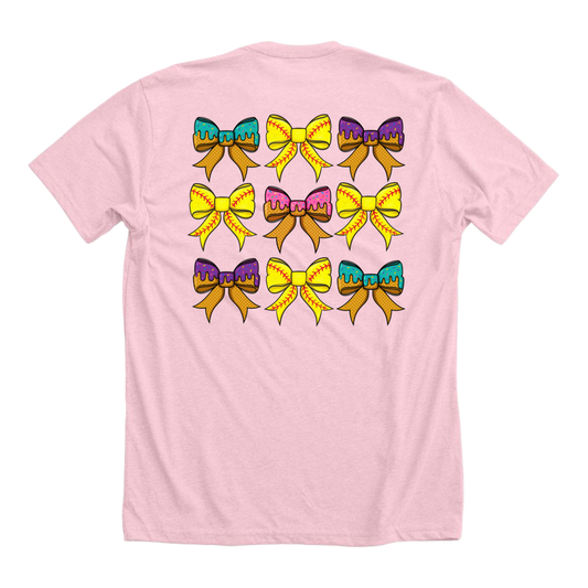 Softball Sundae Bow Tee (Youth)